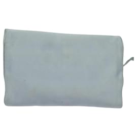 Prada-PRADA Jewelry Case Nylon Light Blue Silver Auth mr1000-Silvery,Light blue