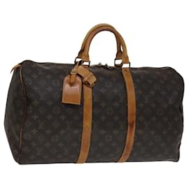 Louis Vuitton-LOUIS VUITTON Monogram Keepall 50 Boston Bag M41426 LV Auth mr839-Monogram