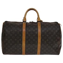 Louis Vuitton-LOUIS VUITTON Monogram Keepall 50 Boston Bag M41426 LV Auth mr839-Monogram