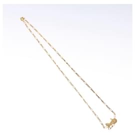 Céline-CELINE Horse Carriage Necklace Metal Gold Tone Auth bs22037-Other