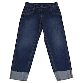 Brunello Cucinelli-BRUNELLO CUCINELLI Trousers T.FR  Cotton-Blue