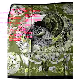 Hermès-Very rare HERMES scarf titled "FAUNA AND FLORA OF TEXAS" created on the occasion of the 150th anniversary of Texas independence-Multiple colors