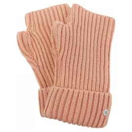 Hermès-Hermes Pink Warm Gloves-Pink