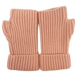 Hermès-Hermes Pink Warm Gloves-Pink