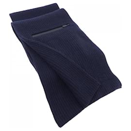 Hermès-Xale de cashmere Hermes em azul marinho-Azul marinho