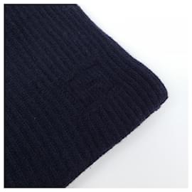 Hermès-Xale de cashmere Hermes em azul marinho-Azul marinho
