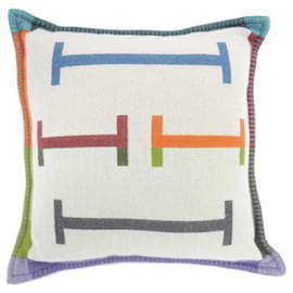 Hermès-Hermes Cashmere and Wool Cushion-Other