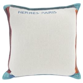 Hermès-Hermes Cashmere and Wool Cushion-Other