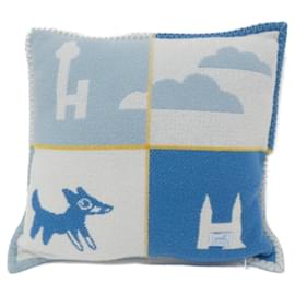 Hermès-Hermes Avalon Epope Cushion-Blue