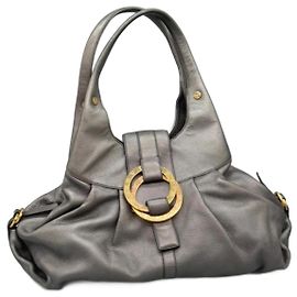 Bulgari Chandra black leather handbag Other