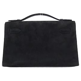Hermès-Sac à main Hermes Kelly Mini Pochette-Noir