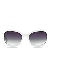 Chanel-CHANEL New white sunglasses with case and box/ Acetate Chain Sunglasses 5465-Q White-White