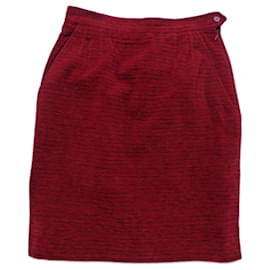 Yves Saint Laurent Skirts Black Red