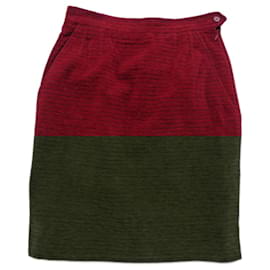 Yves Saint Laurent-Skirts-Black,Red
