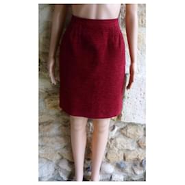 Yves Saint Laurent-Skirts-Black,Red