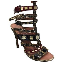 Alaïa Sandali ALAIA T.EU 37 Pelli esotiche Multicolore
