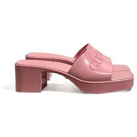 Sandali GUCCI T.EU 39 Gomma Rosa