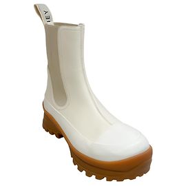 Stella Mc Cartney Botas Trace de cuero vegano crema Stella McCartney Crudo