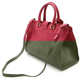Yves Saint Laurent-Yves Saint Laurent Leather Y Line Handbag-Pink