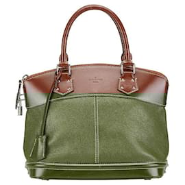 Louis Vuitton-Louis Vuitton Suhali Lockit PM Leather Handbag-Brown