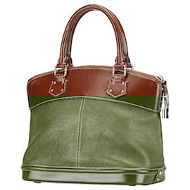 Louis Vuitton-Louis Vuitton Suhali Lockit PM Leather Handbag-Brown