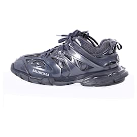 Balenciaga-Balenciaga Track Metallic Sneakers in Grey Polyurethane-Grey