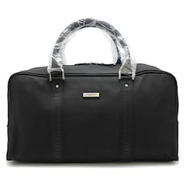 Versace-Versace Nylon Boston Travel Bag-Black