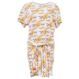 Abito t-shirt con stampa floreale Kenzo in cotone multicolore Multicolore