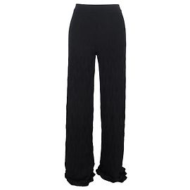 Missoni strukturierte Hose aus schwarzer Wolle Schwarz