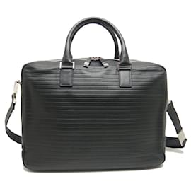 Christian Dior-Dior Leather Business Bag Briefcase-Black