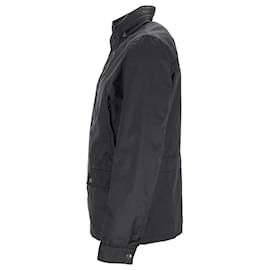 Prada- Prada Parka Jacket with Pockets in Black Polyamide-Black