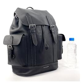 Coach-Coach Leather Hudson Backpack CB837-Black