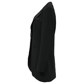 Self portrait-Self-Portrait Single-Breasted Tux Blazer in Black Wool-Black