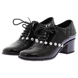 Mules und Clogs CHANEL T.EU 38 Lackleder Schwarz