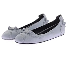 Balenciaga-BALENCIAGA Flats T.EU 37 Leather-Blue