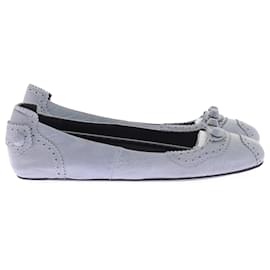Balenciaga-BALENCIAGA Flats T.EU 37 Leather-Blue