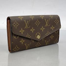 Louis Vuitton-Louis Vuitton Long Wallet Monogram Portefeuille Sarah M60531-Brown