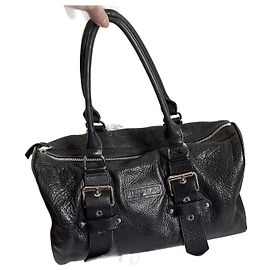 Modelo Gloucester Longchamp de Kate Moss em couro feito na França com bolsa de poeira original Preto