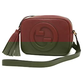Gucci-Gucci Blondie Small Shoulder Bag-Dark red