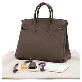 Hermès-Hermes Birkin 25 Handbag in Togo Leather-Other