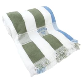Hermès-Hermes Yachting Stripe Bath Towel-White,Multiple colors