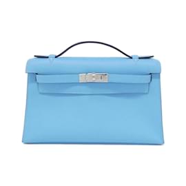 Hermès-Hermes Kelly Pochette Handbag-Light blue