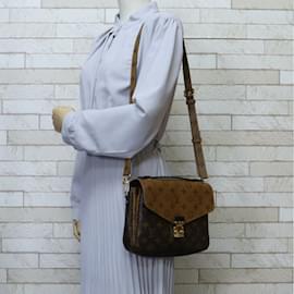 Louis Vuitton-Louis Vuitton Pochette Metis MM Monogram Reverse Shoulder Bag-Brown,Multiple colors,Monogram