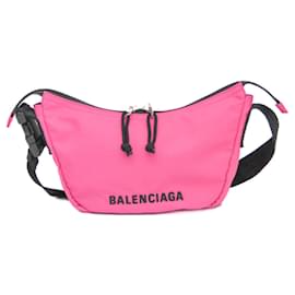 Balenciaga-Balenciaga Small Sling Bag 661926-Black,Pink