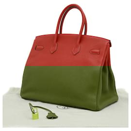 Hermès-Hermes Birkin 35 Handbag in Rouge Casaque-Red