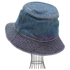 Céline-Celine Blue Cotton Bucket Hat-Blue