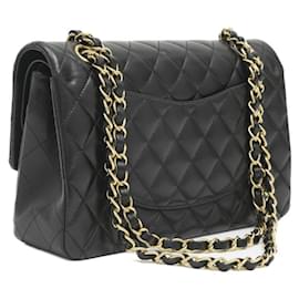 Chanel-Chanel Matelasse 25 Double Chain Shoulder Bag-Black