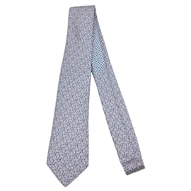 Hermès-Hermes Ladybug Necktie-Pink,Blue