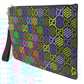 Gucci-Bolsa de mão Gucci GG psicodélica-Preto,Multicor