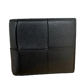 Bottega Veneta-Bottega Veneta Maxi Intrecciato Billfold-Black